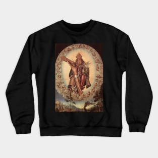 The Holy Trinity of God the Father, Jesus & The Holy Spirit Cross Crucifix Crewneck Sweatshirt